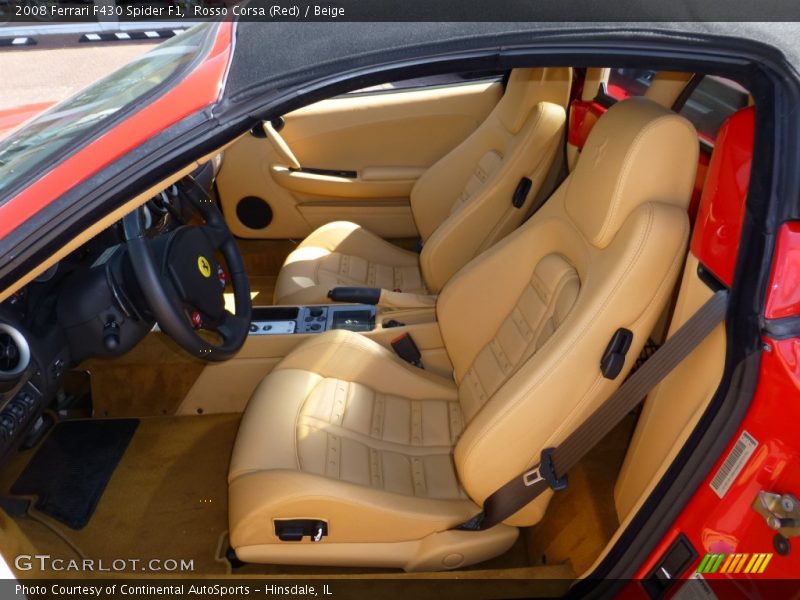 Front Seat of 2008 F430 Spider F1