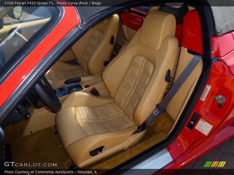 Front Seat of 2008 F430 Spider F1