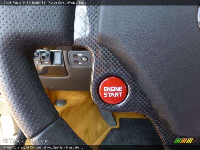 Controls of 2008 F430 Spider F1