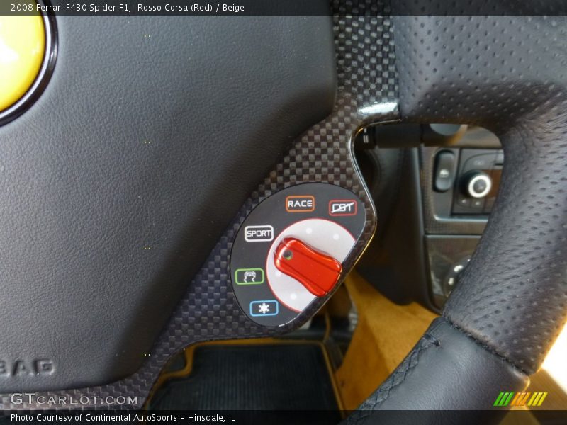 Controls of 2008 F430 Spider F1