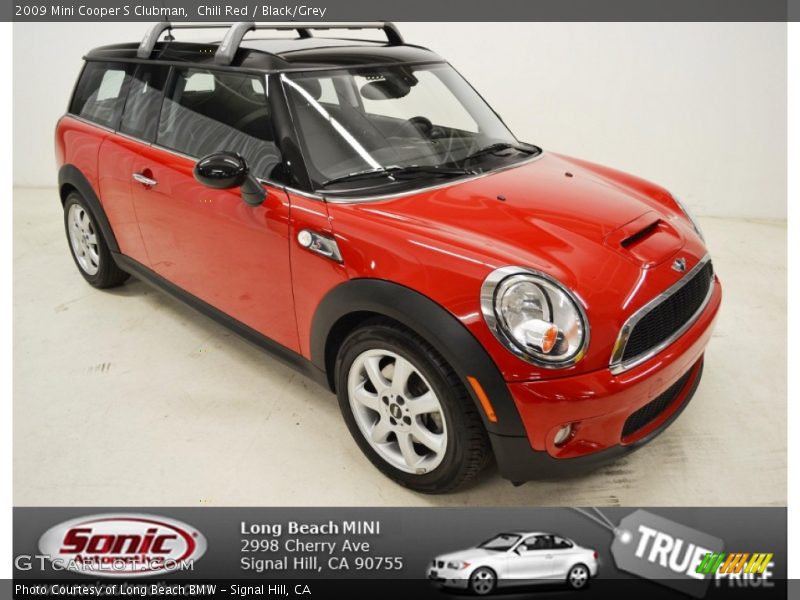 Chili Red / Black/Grey 2009 Mini Cooper S Clubman