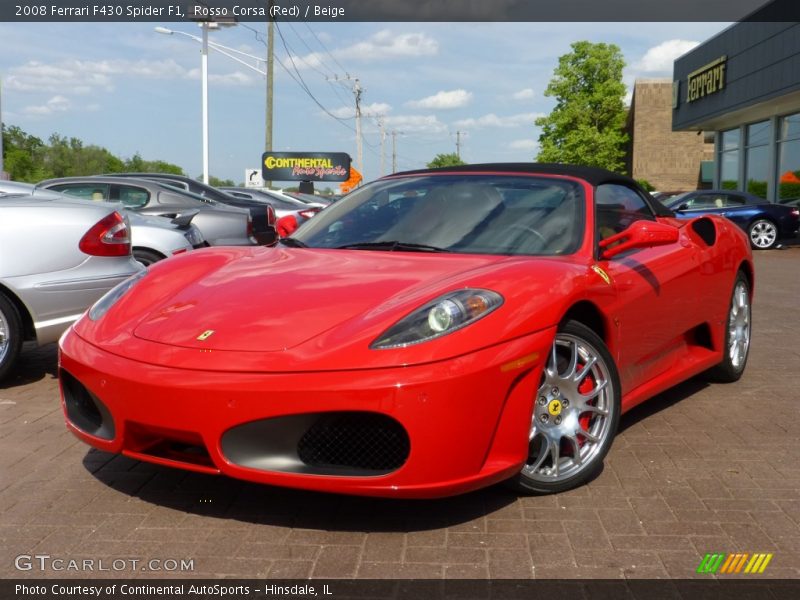 Front 3/4 View of 2008 F430 Spider F1