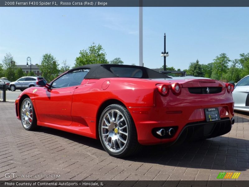 Rosso Corsa (Red) / Beige 2008 Ferrari F430 Spider F1