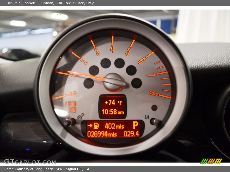 Chili Red / Black/Grey 2009 Mini Cooper S Clubman