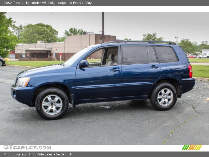 Indigo Ink Pearl / Gray 2002 Toyota Highlander V6 4WD