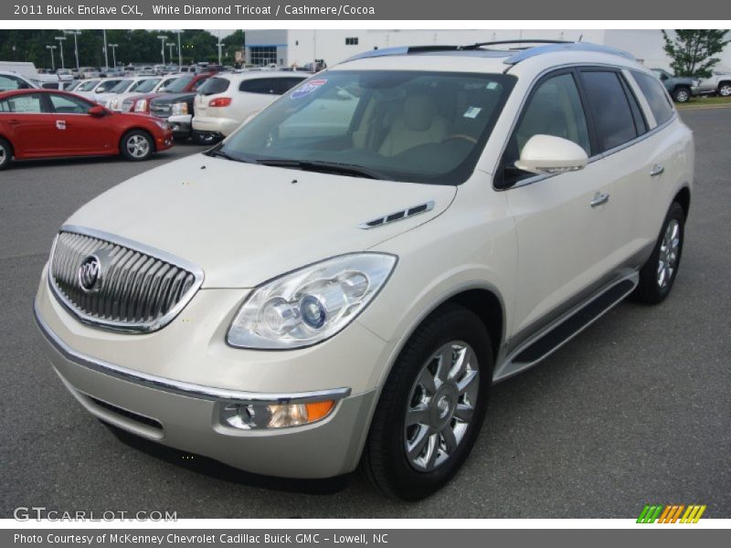 White Diamond Tricoat / Cashmere/Cocoa 2011 Buick Enclave CXL