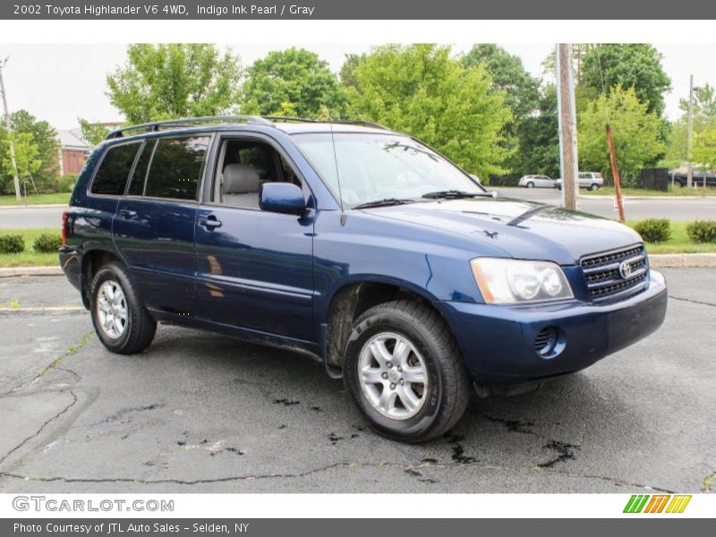 Indigo Ink Pearl / Gray 2002 Toyota Highlander V6 4WD