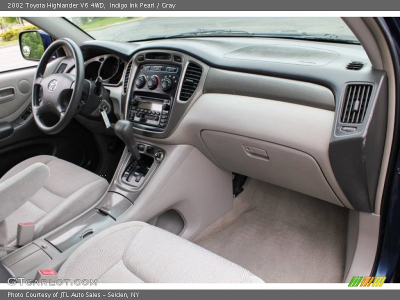 Indigo Ink Pearl / Gray 2002 Toyota Highlander V6 4WD