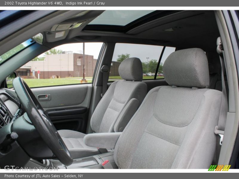 Indigo Ink Pearl / Gray 2002 Toyota Highlander V6 4WD