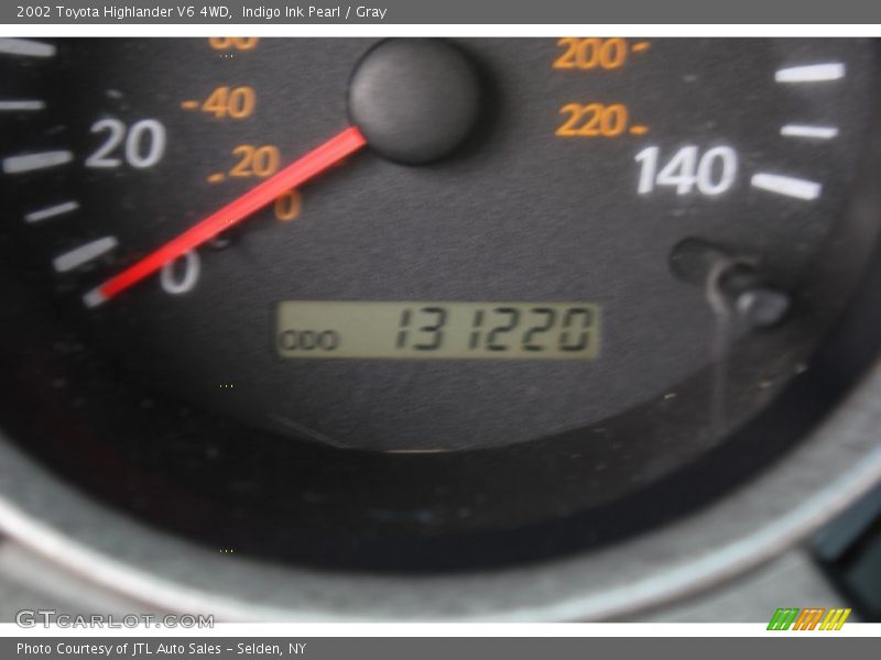 Indigo Ink Pearl / Gray 2002 Toyota Highlander V6 4WD