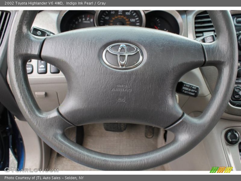 Indigo Ink Pearl / Gray 2002 Toyota Highlander V6 4WD