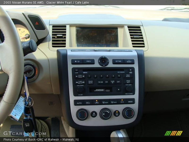 Glacier White Pearl / Cafe Latte 2003 Nissan Murano SE AWD