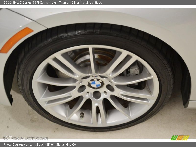 Titanium Silver Metallic / Black 2011 BMW 3 Series 335i Convertible