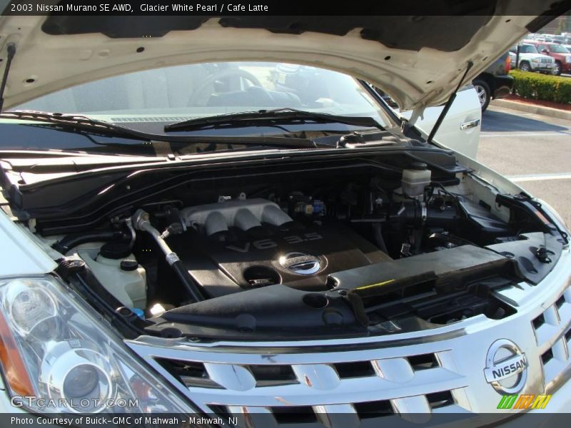 Glacier White Pearl / Cafe Latte 2003 Nissan Murano SE AWD