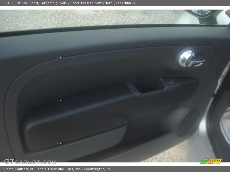 Argento (Silver) / Sport Tessuto Nero/Nero (Black/Black) 2012 Fiat 500 Sport