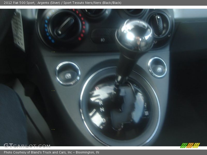 Argento (Silver) / Sport Tessuto Nero/Nero (Black/Black) 2012 Fiat 500 Sport