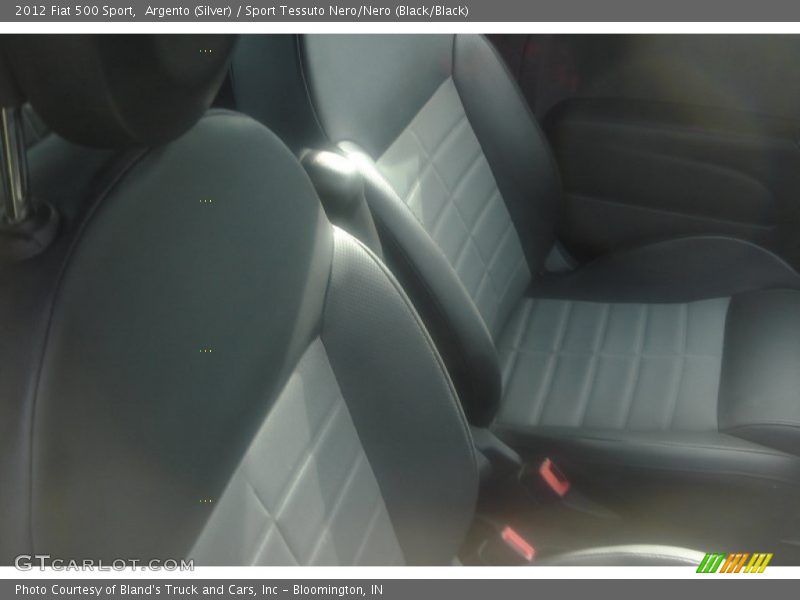 Argento (Silver) / Sport Tessuto Nero/Nero (Black/Black) 2012 Fiat 500 Sport