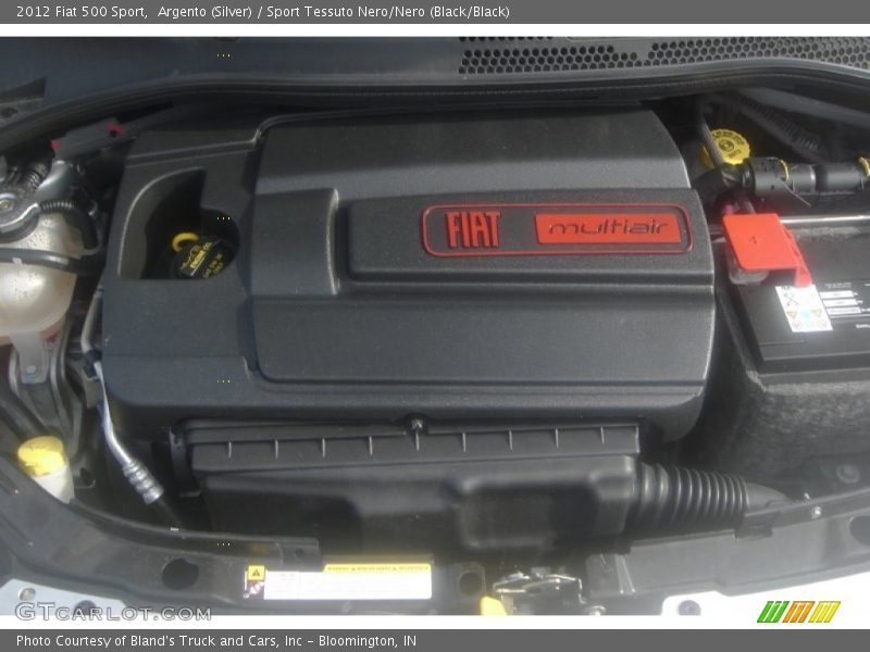 Argento (Silver) / Sport Tessuto Nero/Nero (Black/Black) 2012 Fiat 500 Sport
