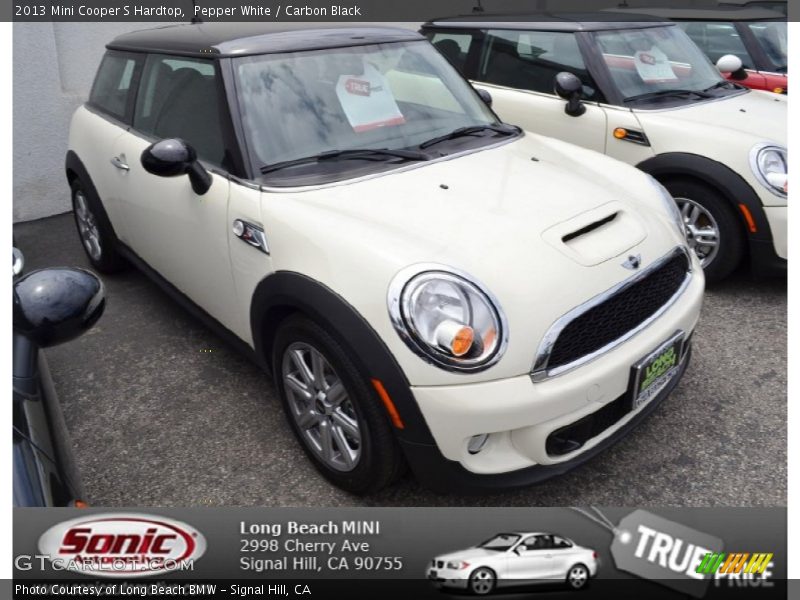 Pepper White / Carbon Black 2013 Mini Cooper S Hardtop