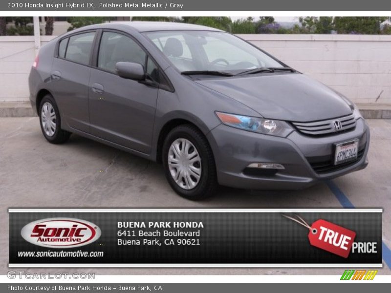 Polished Metal Metallic / Gray 2010 Honda Insight Hybrid LX