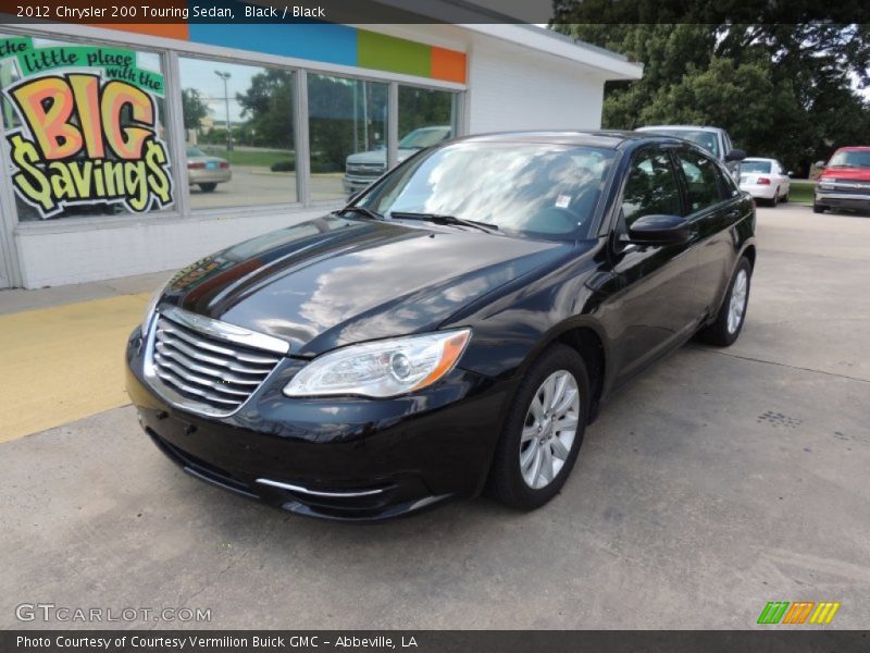 Black / Black 2012 Chrysler 200 Touring Sedan