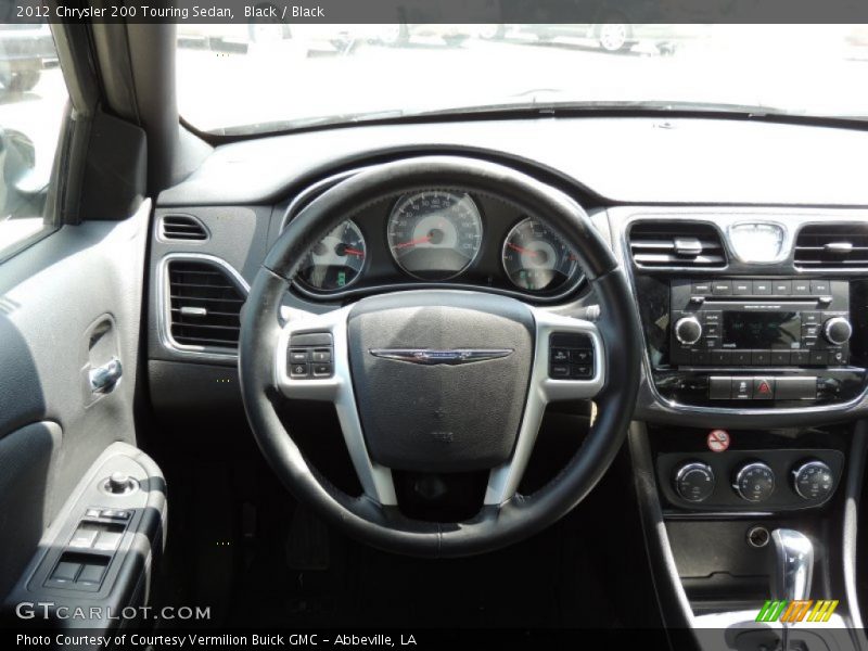 Black / Black 2012 Chrysler 200 Touring Sedan