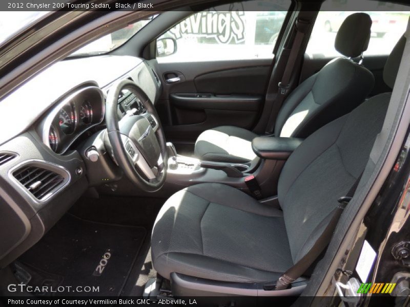 Black / Black 2012 Chrysler 200 Touring Sedan