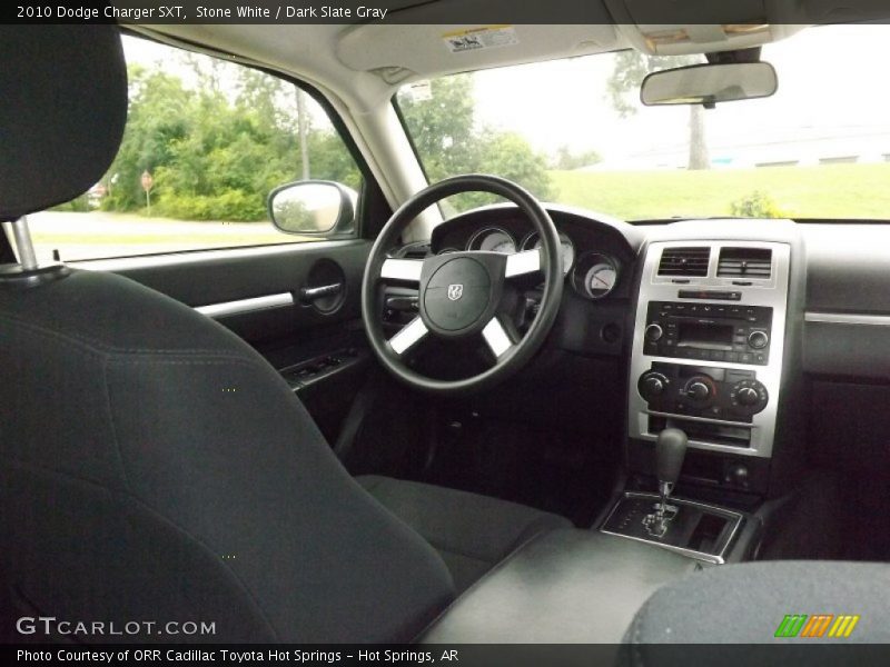 Stone White / Dark Slate Gray 2010 Dodge Charger SXT