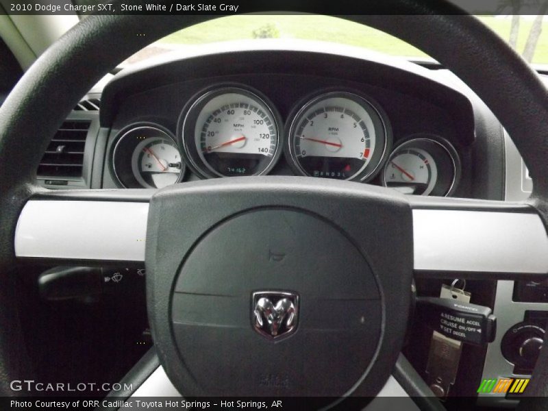 Stone White / Dark Slate Gray 2010 Dodge Charger SXT