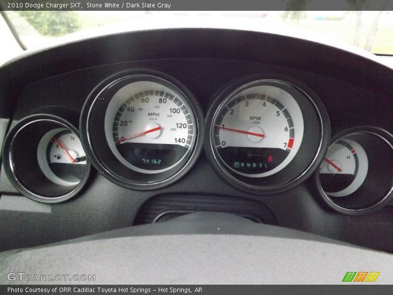 Stone White / Dark Slate Gray 2010 Dodge Charger SXT