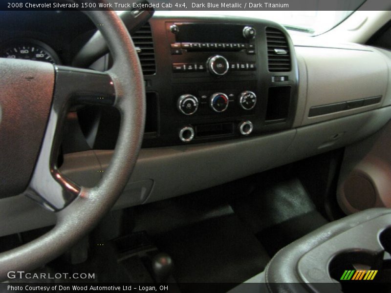 Dark Blue Metallic / Dark Titanium 2008 Chevrolet Silverado 1500 Work Truck Extended Cab 4x4