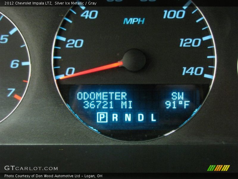 Silver Ice Metallic / Gray 2012 Chevrolet Impala LTZ