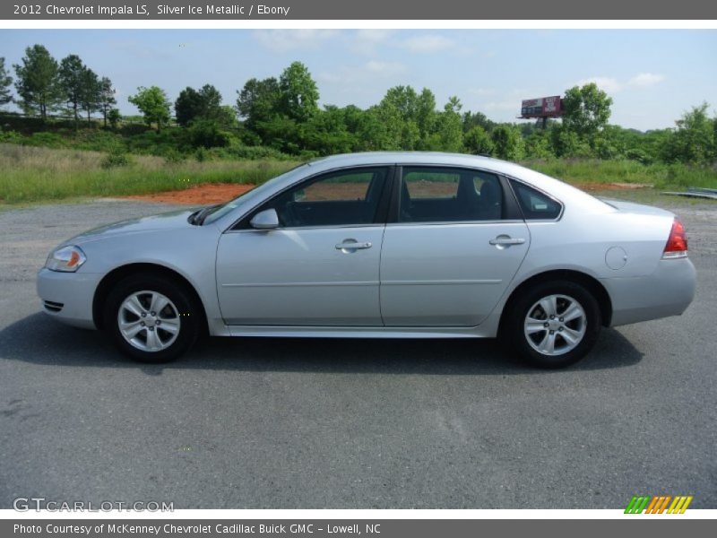 Silver Ice Metallic / Ebony 2012 Chevrolet Impala LS