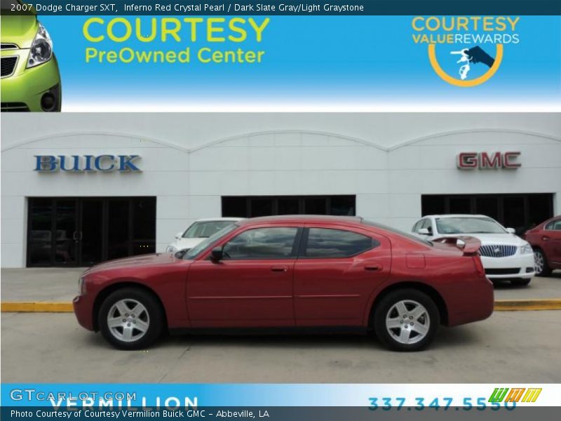 Inferno Red Crystal Pearl / Dark Slate Gray/Light Graystone 2007 Dodge Charger SXT