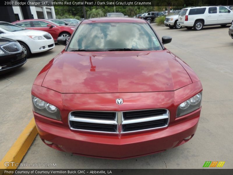 Inferno Red Crystal Pearl / Dark Slate Gray/Light Graystone 2007 Dodge Charger SXT