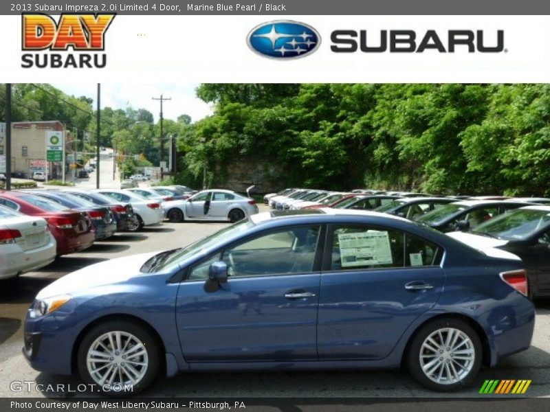 Marine Blue Pearl / Black 2013 Subaru Impreza 2.0i Limited 4 Door