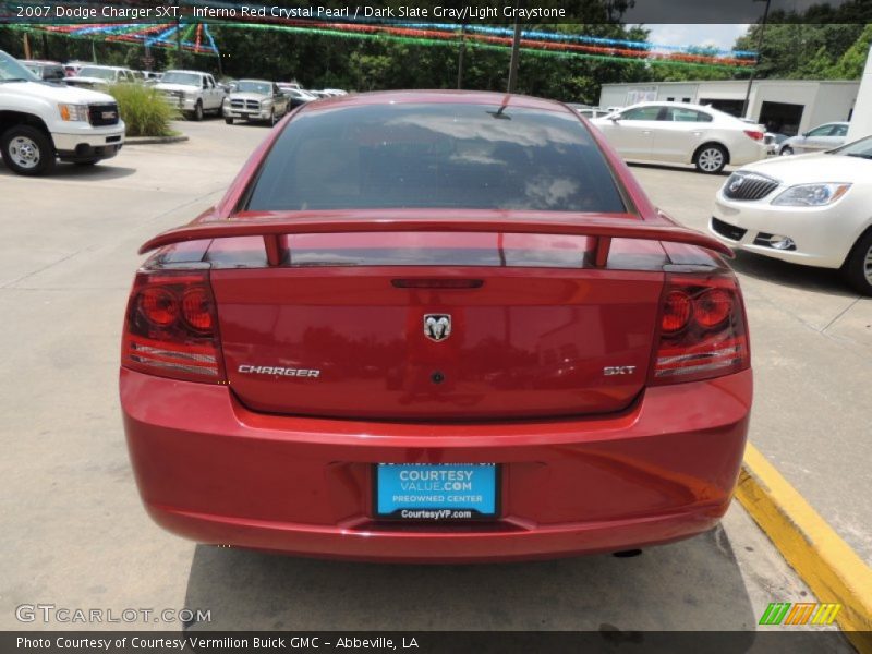 Inferno Red Crystal Pearl / Dark Slate Gray/Light Graystone 2007 Dodge Charger SXT
