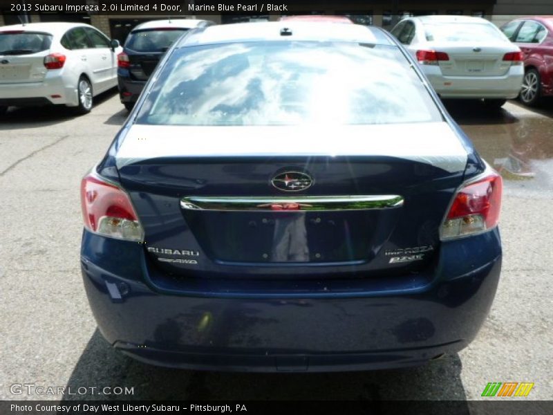 Marine Blue Pearl / Black 2013 Subaru Impreza 2.0i Limited 4 Door