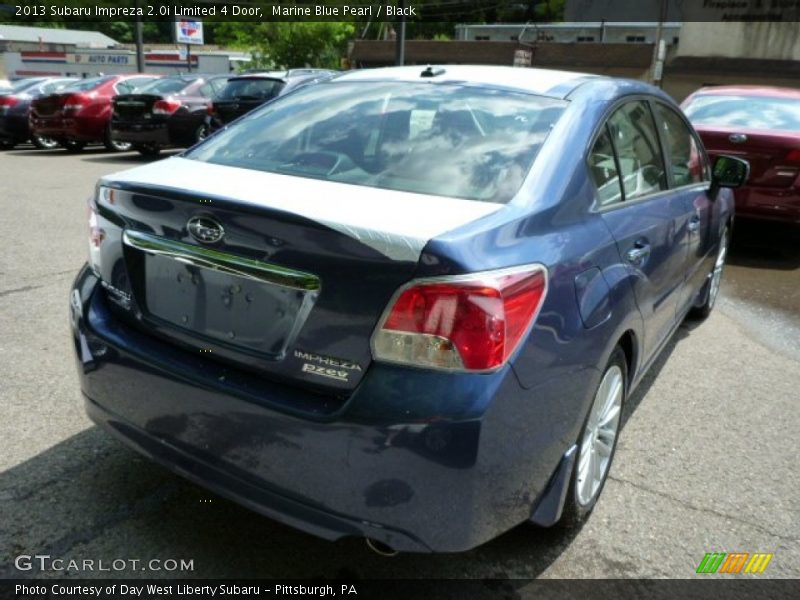 Marine Blue Pearl / Black 2013 Subaru Impreza 2.0i Limited 4 Door