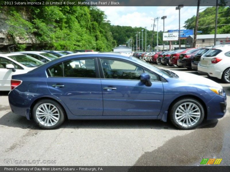 Marine Blue Pearl / Black 2013 Subaru Impreza 2.0i Limited 4 Door