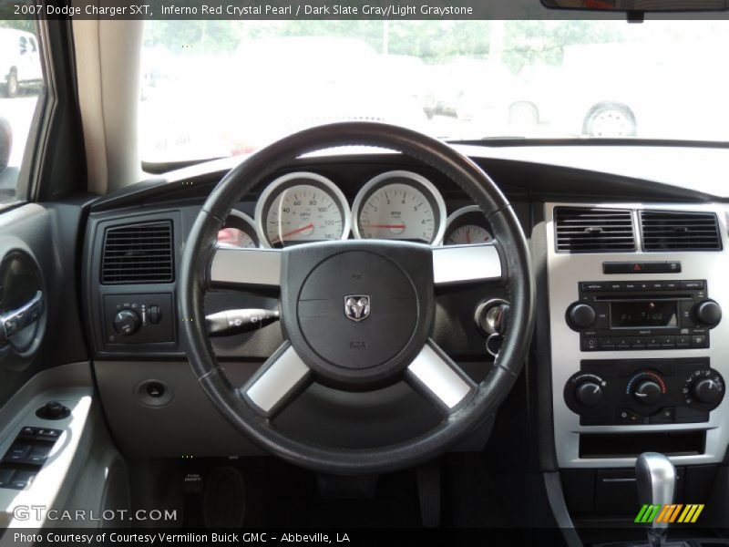 Inferno Red Crystal Pearl / Dark Slate Gray/Light Graystone 2007 Dodge Charger SXT