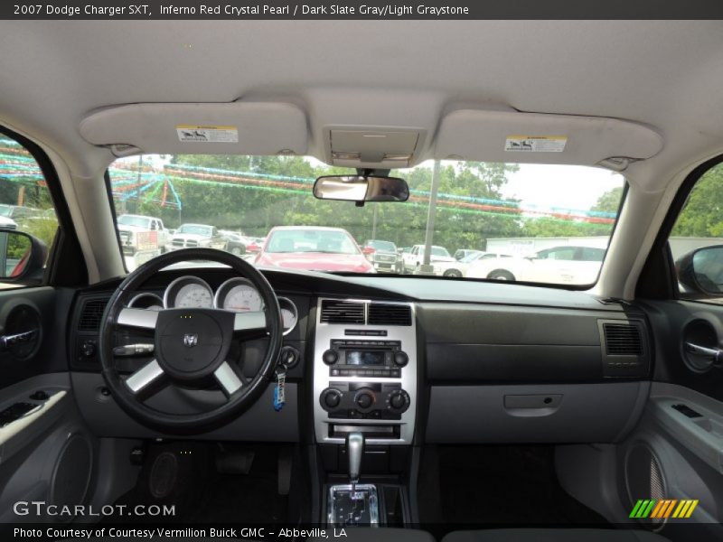 Inferno Red Crystal Pearl / Dark Slate Gray/Light Graystone 2007 Dodge Charger SXT
