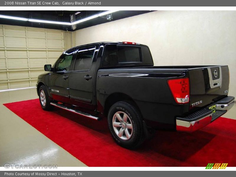 Galaxy Black / Almond 2008 Nissan Titan SE Crew Cab