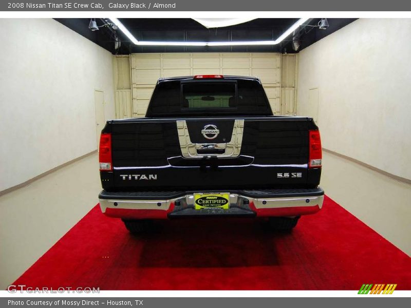 Galaxy Black / Almond 2008 Nissan Titan SE Crew Cab