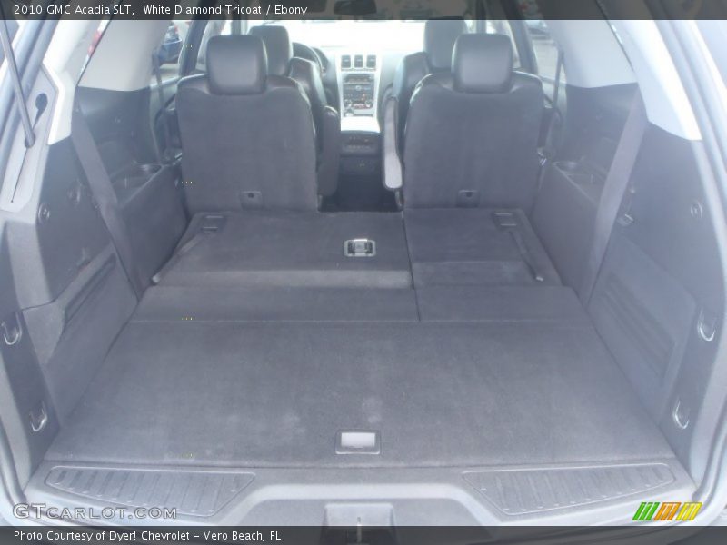 White Diamond Tricoat / Ebony 2010 GMC Acadia SLT