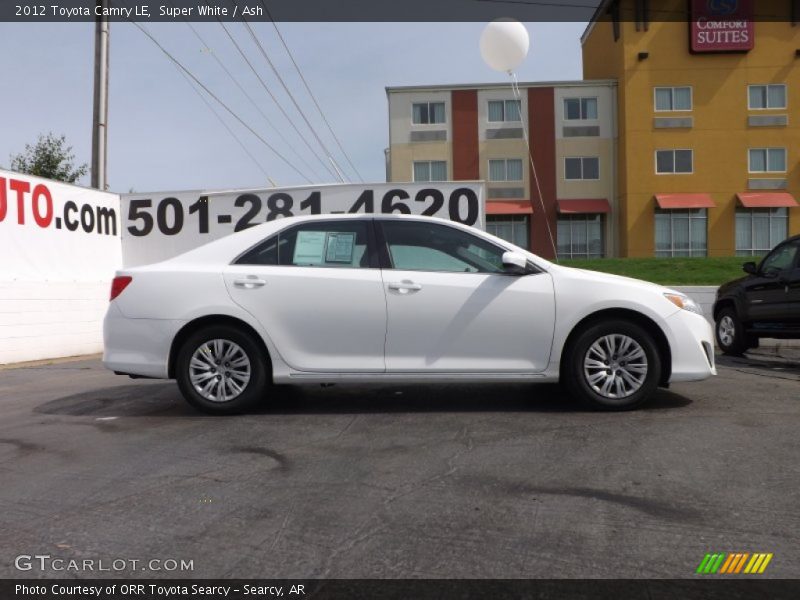 Super White / Ash 2012 Toyota Camry LE