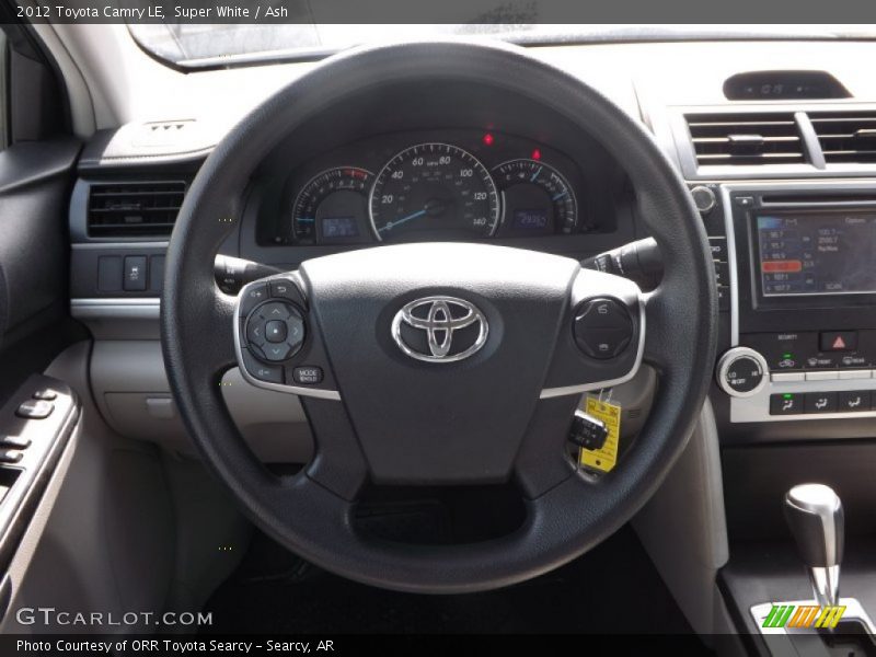 Super White / Ash 2012 Toyota Camry LE