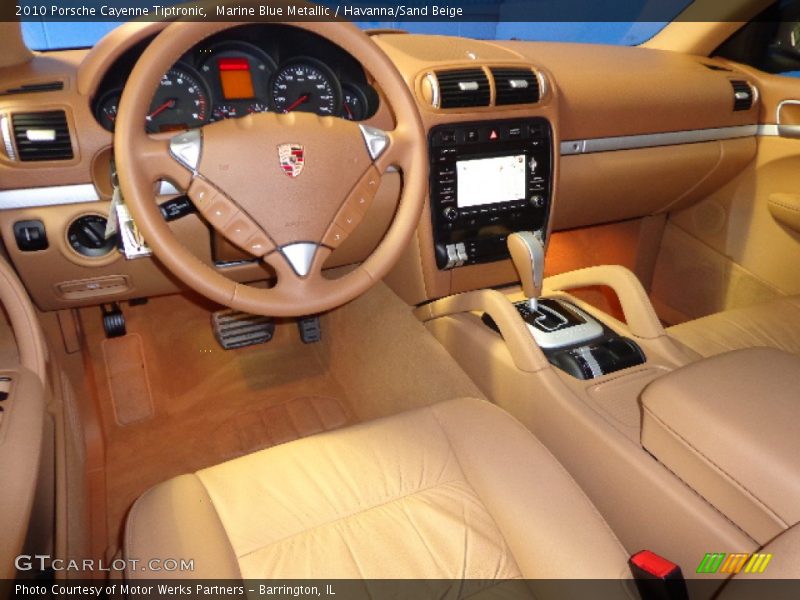 Marine Blue Metallic / Havanna/Sand Beige 2010 Porsche Cayenne Tiptronic
