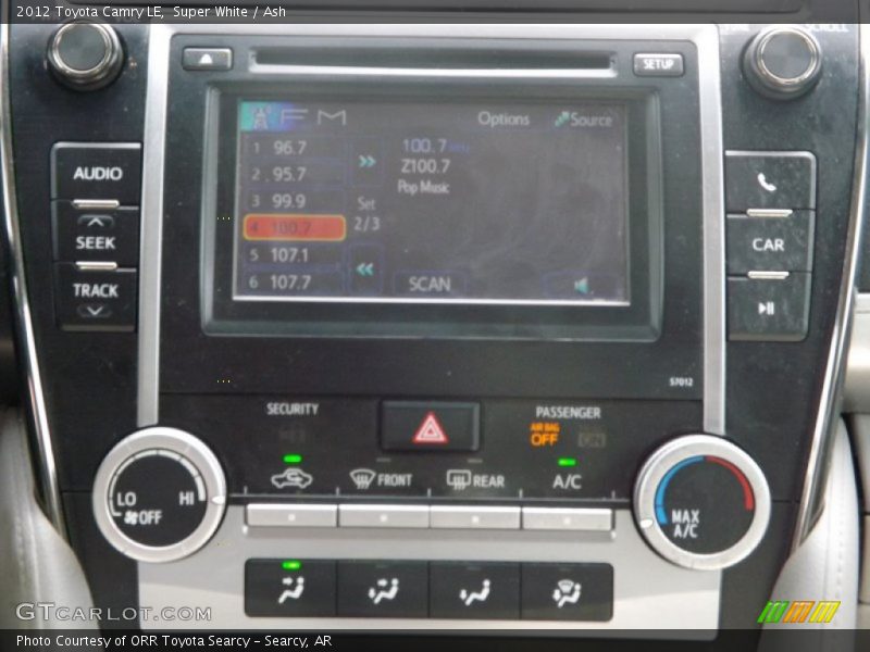 Super White / Ash 2012 Toyota Camry LE