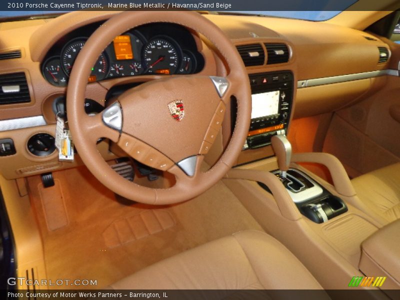 Marine Blue Metallic / Havanna/Sand Beige 2010 Porsche Cayenne Tiptronic